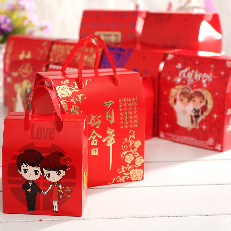婚庆用品批发手提喜糖盒子jrs视频直播_JRS体育直播_jrs直播是什么意思婚礼糖盒礼品包装袋结婚回礼盒纸袋