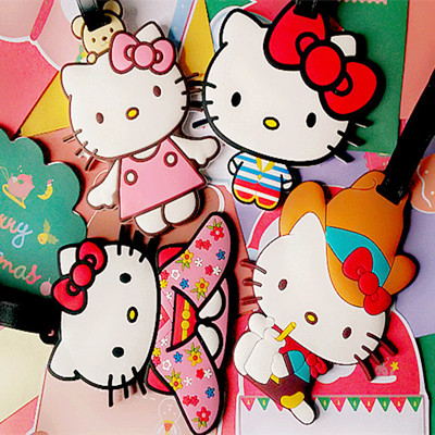 包邮 Hello Kitty可爱jrs视频直播_JRS体育直播_jrs直播是什么意思卡通软胶行李牌登机牌识别牌旅行箱吊牌