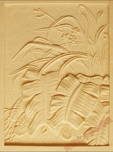 砂岩雕塑 花草壁饰 内外墙装饰壁画 电视背景墙装饰 砂岩浮雕壁画