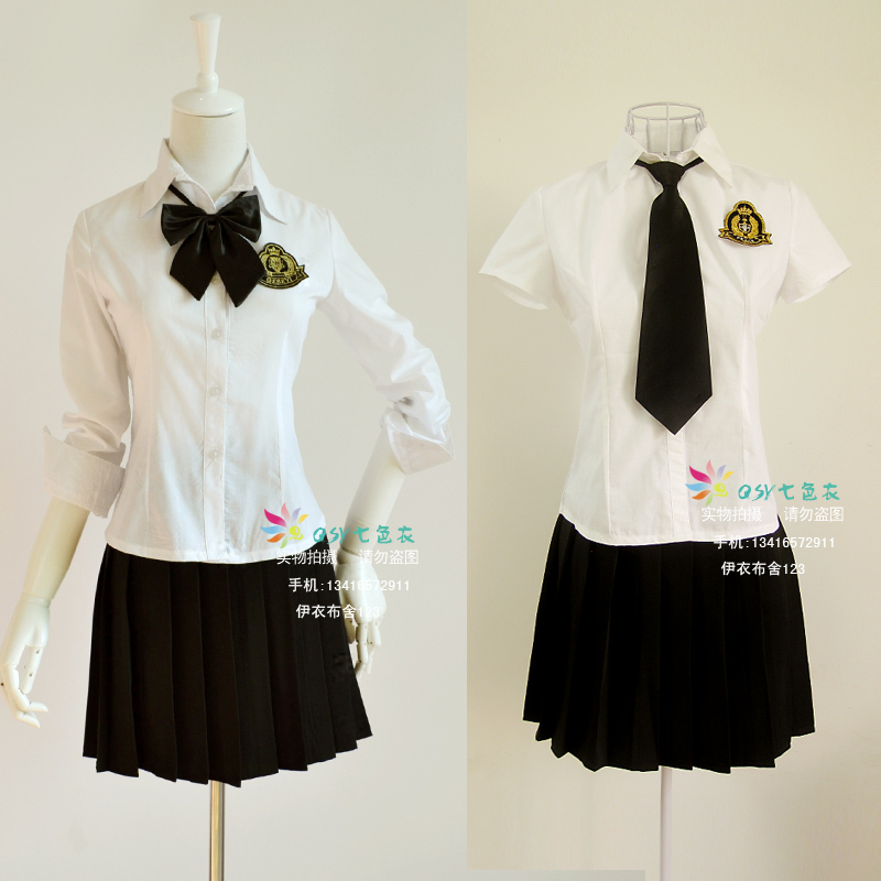 团购英伦学院风校服女藏青黑裙子校服套装合唱演出服班服日本制服