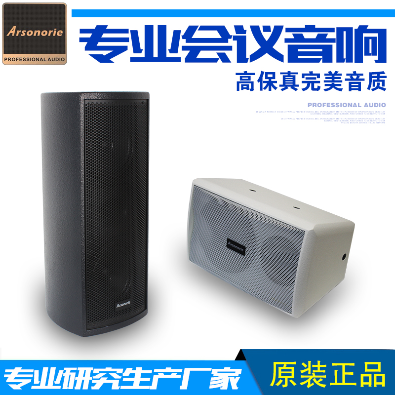 雅奇力双6.5寸全频 专业会议音箱/多功能环绕/背景音乐挂壁咖啡厅