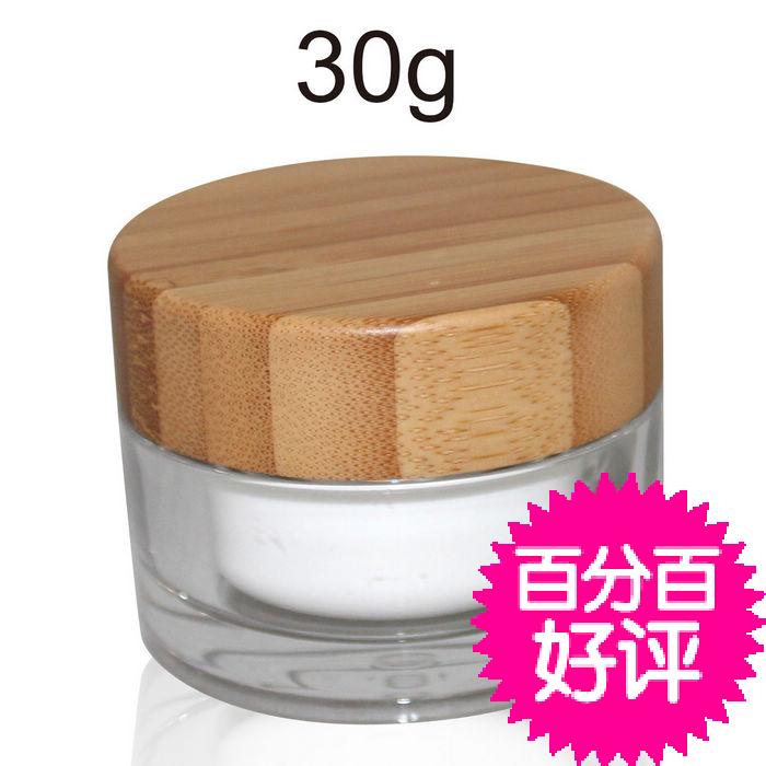 亚克力膏霜瓶30g竹子包装瓶竹盖/面霜分装瓶/化妆品包装瓶空瓶子