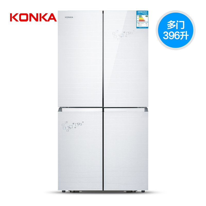 Konka/康佳 BCD-396MN多门式冰箱家用节能四门电冰箱对开门大冰箱