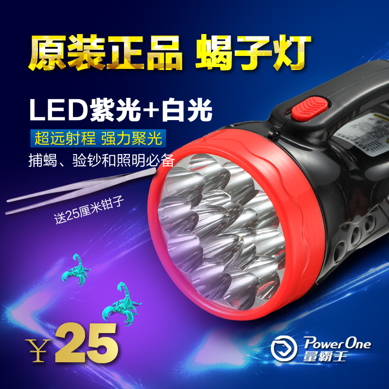 强光LED 蝎子灯 逮捉抓照蝎子灯 捕蝎子灯紫光验钞灯充电手电包邮