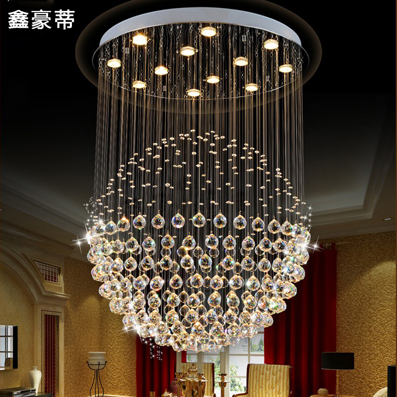 led水晶吊灯客厅灯卧室灯jrs视频直播_JRS体育直播_jrs直播是什么意思餐厅吊灯复式楼梯现代简约圆形灯具