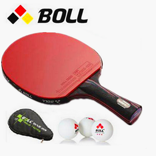 正品防伪BOLL专业乒乓球拍纳米碳素 胶皮套胶 底板成品拍横拍直拍