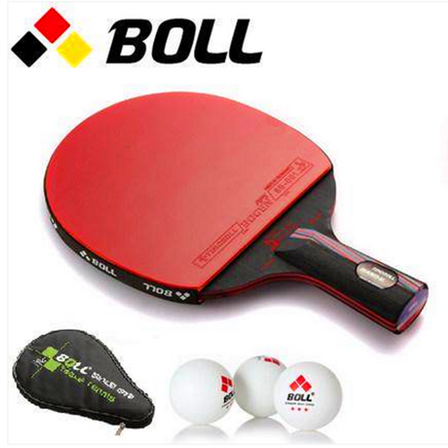 正品BOLL波尔乒乓球拍成品拍碳素 胶皮套胶 底板比赛训练直板横拍