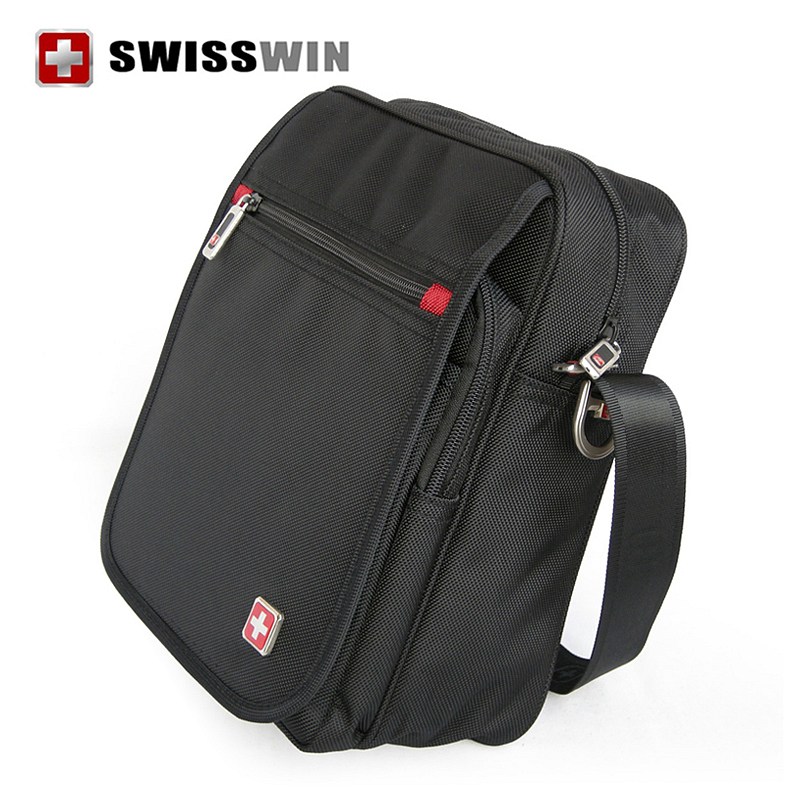 SWISSWIN瑞士军刀sw8134A男款商务单肩包运动斜挎包男平板ipad包