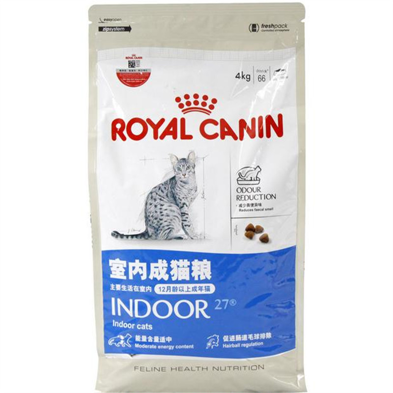 8省包邮 皇家猫粮I27 室内猫成猫粮4KG去毛球猫粮 皇家成猫主粮