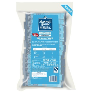 包邮特价 麦斯威尔原味三合一速溶咖啡粉(120条杯*13g)整袋1.56kg