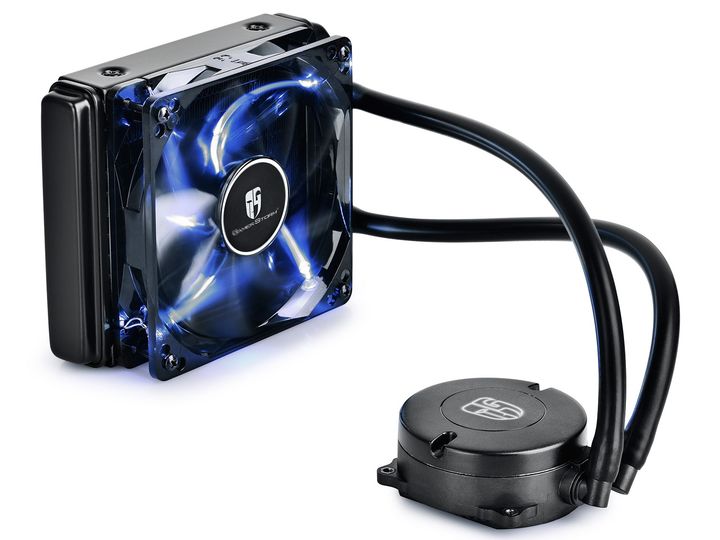 水元素120T/240K玩家版电脑水冷CPU散热器PWM智能LED风扇九州风神