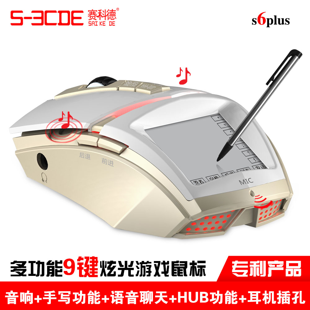 新品 多功能专业游戏竞技鼠标 炫光有线鼠标