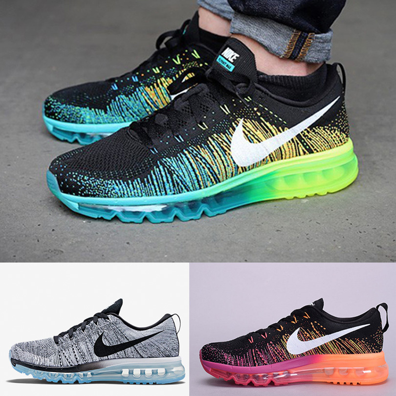 耐克男鞋 NIKE FLYKNIT AIR MAX跑步鞋飞线女鞋男子运动鞋620469