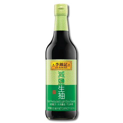 港版李锦记减盐生抽酱油 不加防腐 500ml 精选非基因大豆天然酿造